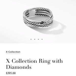 David Truman X collection diamond ring